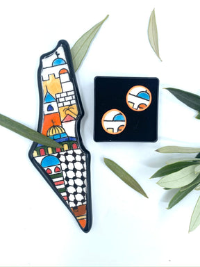 Håndlavede øreringe, 16 mm