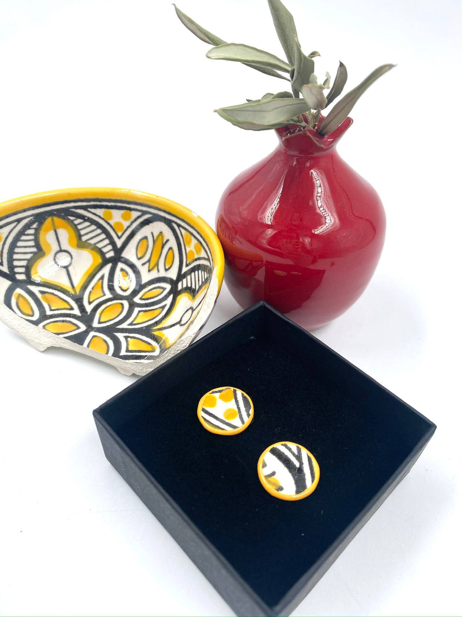 Håndlavede øreringe, 16 mm