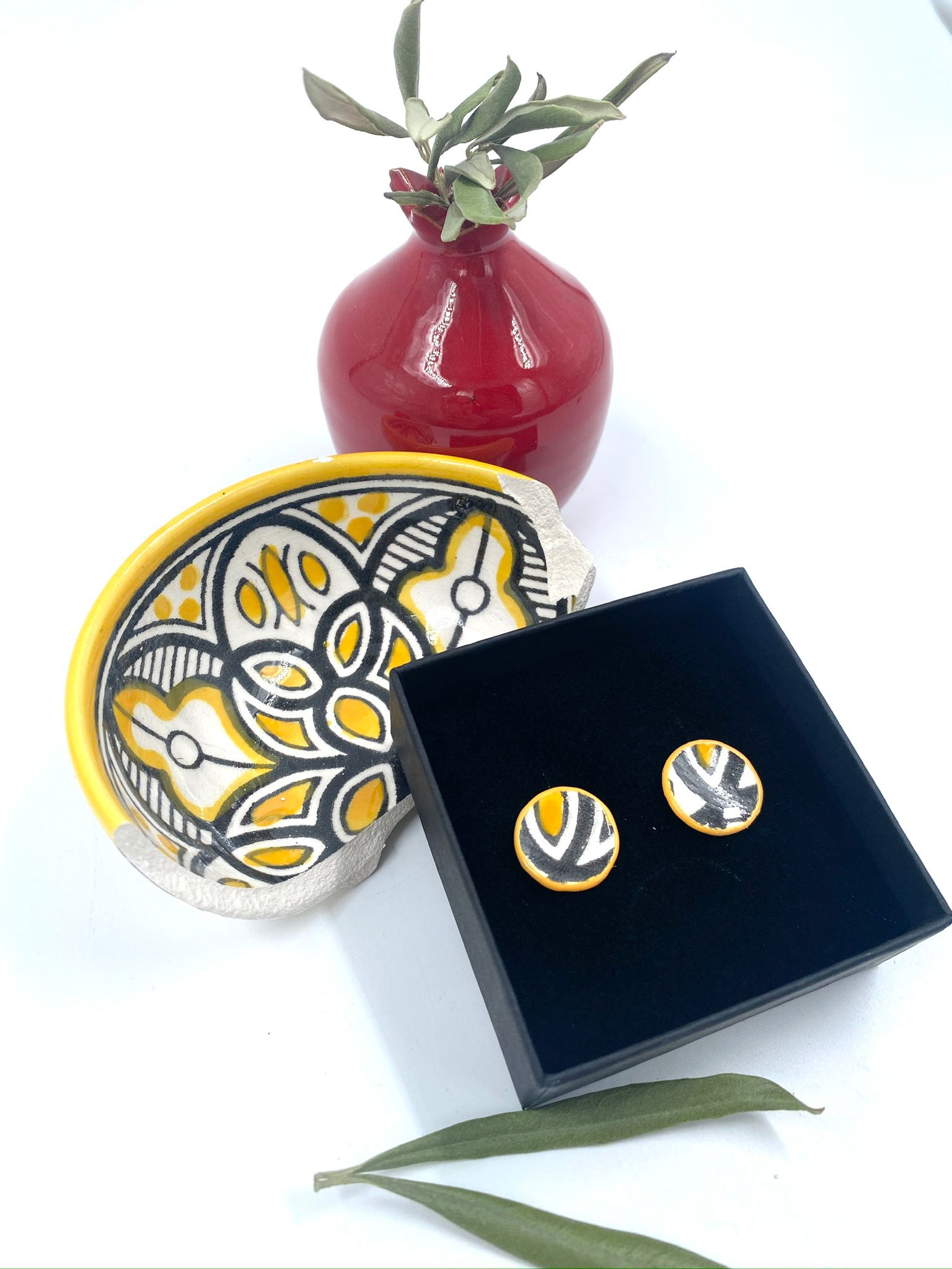 Håndlavede øreringe, 16 mm