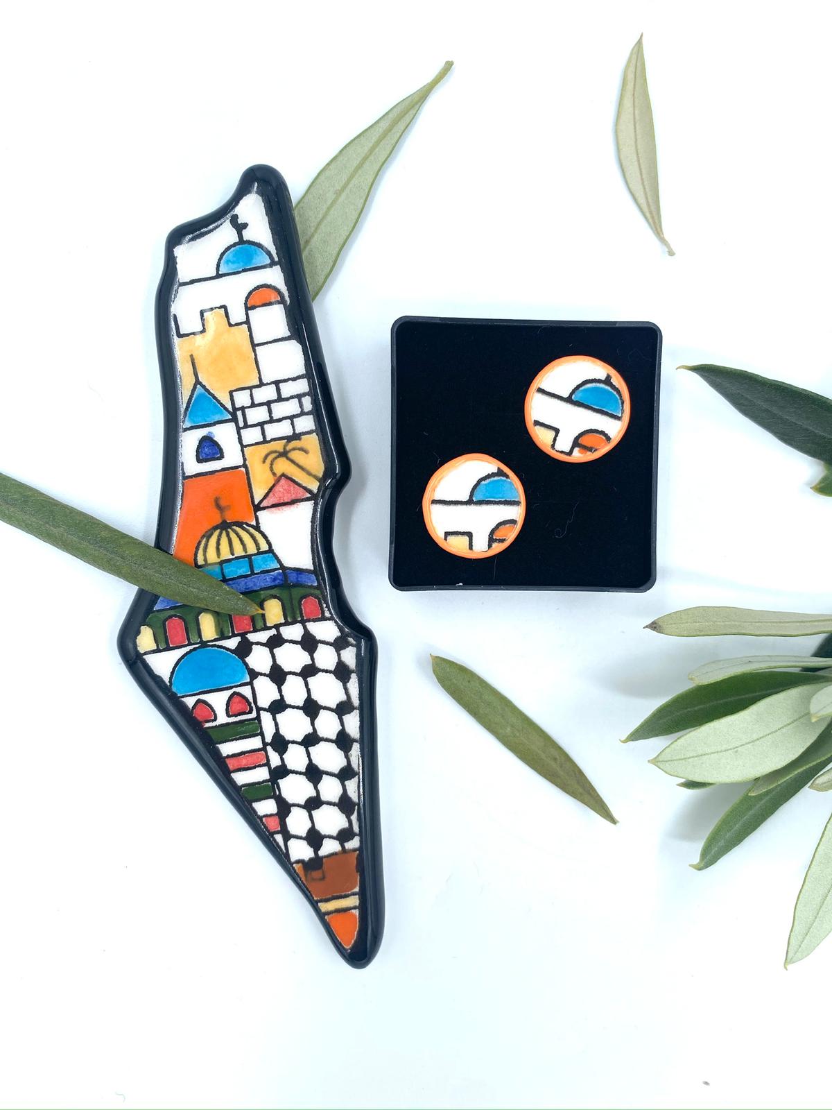 Håndlavede øreringe, 19 mm