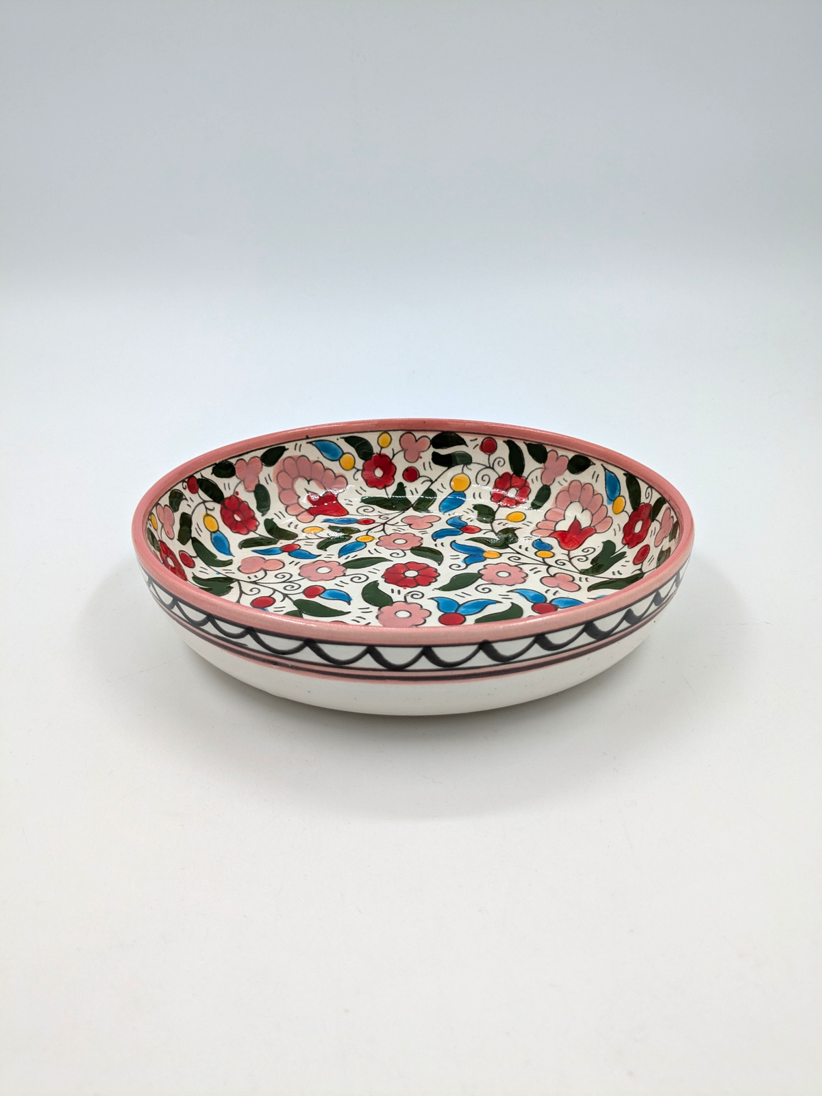 Tapasskål 11 cm - bordeaux/grön