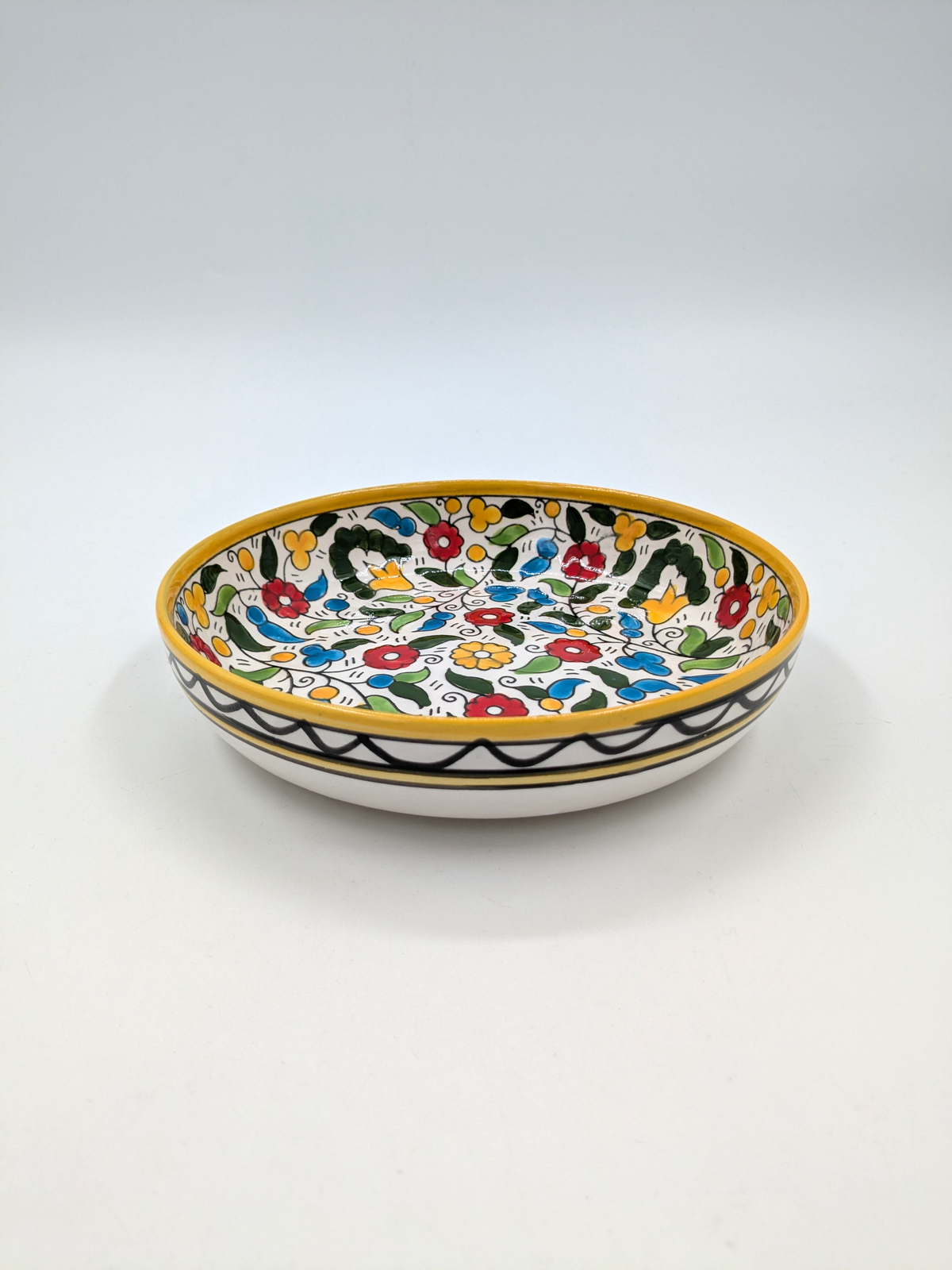 Tapasskål 11 cm - bordeaux/grön