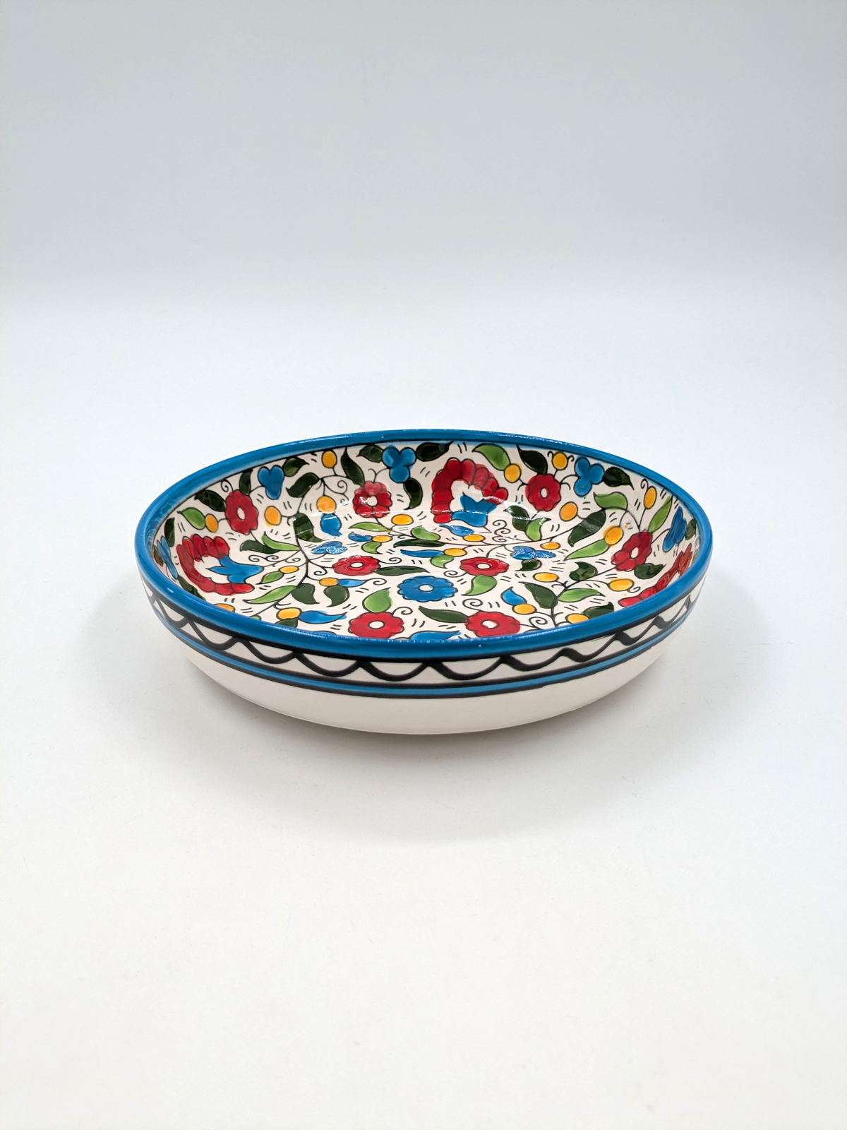 Tapasskål 11 cm - bordeaux/grön