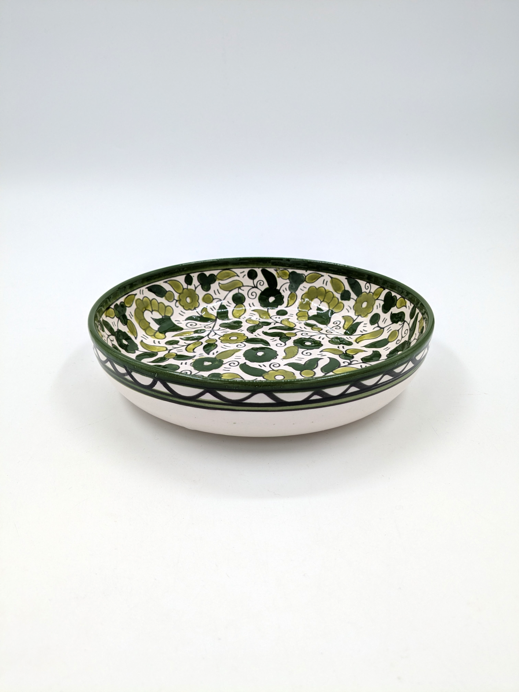 Tapasskål 11 cm - bordeaux/grön
