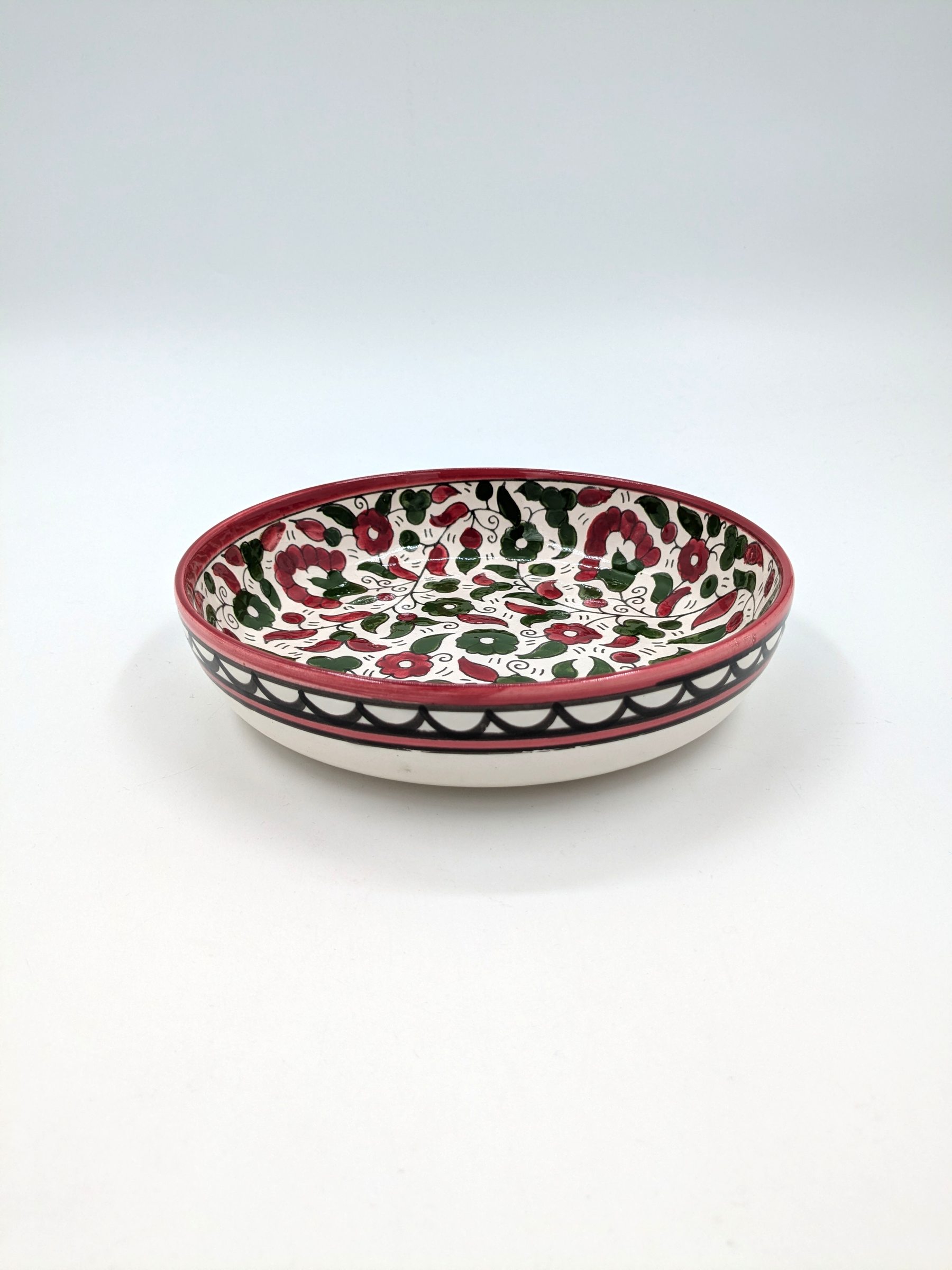 Tapas bowl 11 cm - bordeaux/green