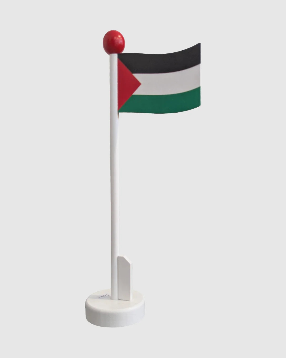 Bandera de mesa de madera con bandera palestina